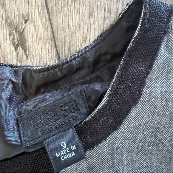 Anna Sui Black designed A-frame tank top Dress - Size 9 juniors - Picture 2 of 5